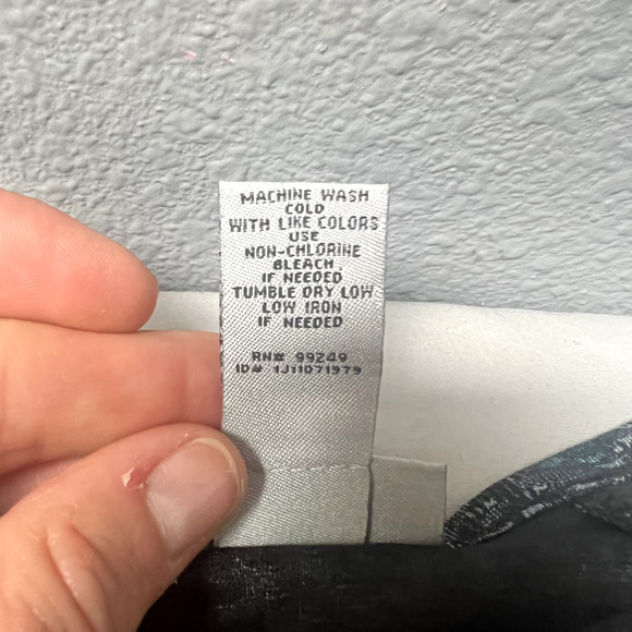 Catherines Womens 2X Blue Green Black Whimsigoth Sheer Trim Tunic Top Blouse - Picture 9 of 11